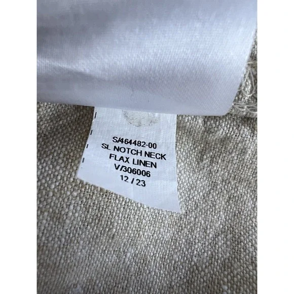 Old Navy Sleeveless Linen-Blend Midi Dress Women's XXL Tall Beige - Picture 10 of 11